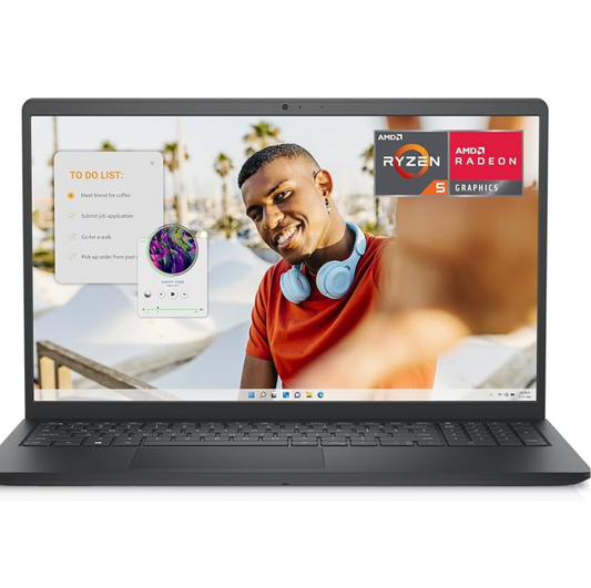 Dell Inspiron 15 3535 15.6 inch FHD+ (1920 x 1080) Laptop, AMD Ryzen 5 7520U Processor, AMD Radeon Graphics, 8GB RAM, 512GB SSD, Windows 11 Home, English Keyboard, Carboon Black