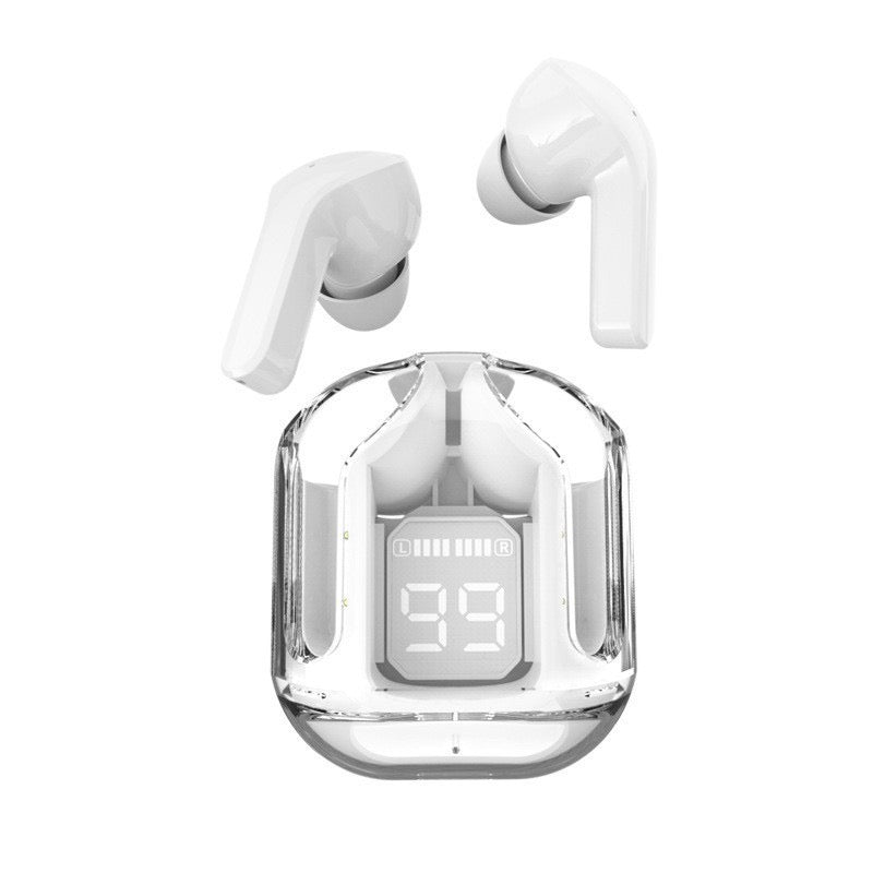 Crystal Case Wireless  Xt16 Air31 Xt17 in Ear Gaming Noise Cancelling Earbuds Earphone Headphones Transparent LED Fast Charge Accessories Lights Headset